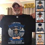 Custom Name Retired Police Officer Gifts for Dad Grandpa - Personalized Apparel