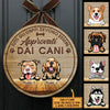 Tutti Gli Ospiti Devono Essere Approvati Dal Cane - Divertente cartello personalizzato per la porta del cane, Funny Personalized Dog Door Sign Italian