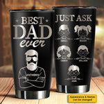 Custom Name Best Dad Family Gifts - Personalized Tumbler