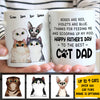 Thanks For Feeding Me And Scooping Up My Poo - Gift for Dad, Funny Personalized Cat Mug