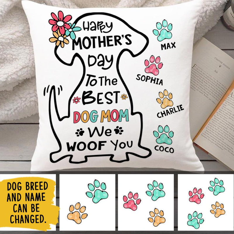 The World's Best Dog Mom - Personalized Pillow (Insert Included)