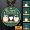 Benvenuto A Casa Mia - Divertente Cartello Personalizzato Per La Porta Del Gatto, Funny Personalized Cat Door Sign Italian