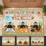 Custom Name Spoiled Dog Gifts for Dog Lovers - Personalized Doormat