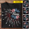 Arrow American Nana- Gift For 4th Of July - Personalized Unisex T-Shirt