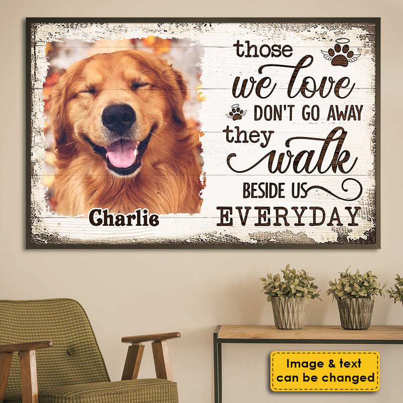 Custom Pet Photo Memorial Gifts for Dog Lovers - Personalized Poster