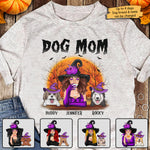 Custom Name Halloween Witch Dog Mom Gifts - Personalized Apparel