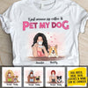 Sip My Coffee And Pet My Dogs  - Personalized Custom Unisex T-shirt