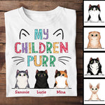 Custom Name Cat Mom Gifts for Women - Personalized Apparel