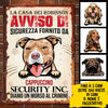 Diamo un morso al crimine Italian - Funny Personalized Dog Metal Sign