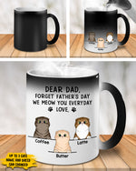 Custom Name Cat Dad Father's Day Gifts - Personalized Mugs