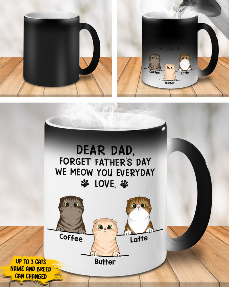 Custom Name Cat Dad Father's Day Gifts - Personalized Mugs