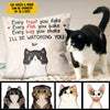Every Fish You Bake We'll Be Watching You - Funny Personalized Cat Pillow (Insert Included)