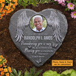 Custom Photo Angel Memorial Decor - Personalized Memorial Stone