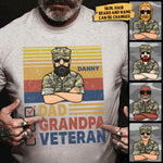 Custom Name Dad Grandpa Veteran Gifts - Personalized Apparel