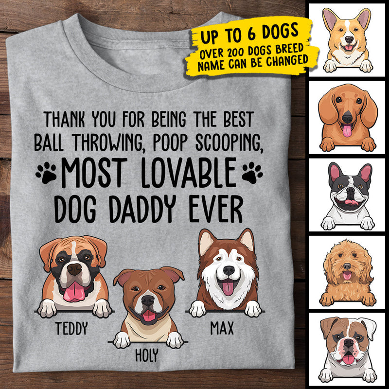 Custom Dog Name Gifts for Dog Dads - Personalized Apparel