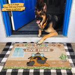 Custom Name Spoiled Dog Gifts for Dog Lovers - Personalized Doormat