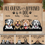Custom Name Dog Approval Gifts for Dog Lovers - Personalized Doormat