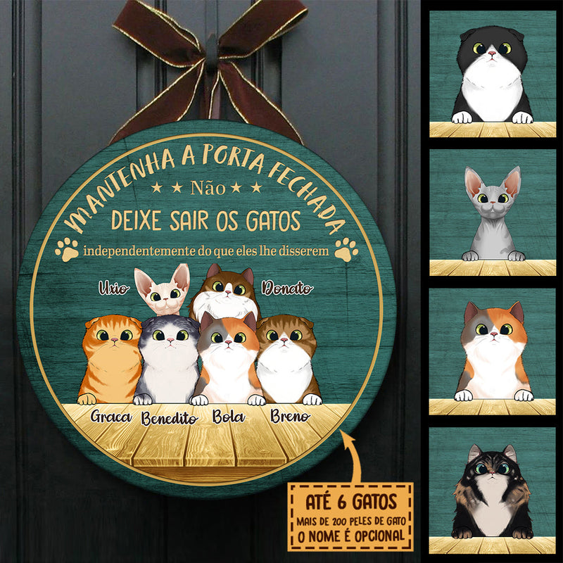 Custom Name Cat Lover Gifts - Personalized Wood Sign