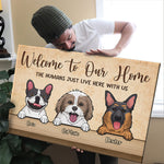 Custom Name Dog Lover Home Decor - Personalized Canvas