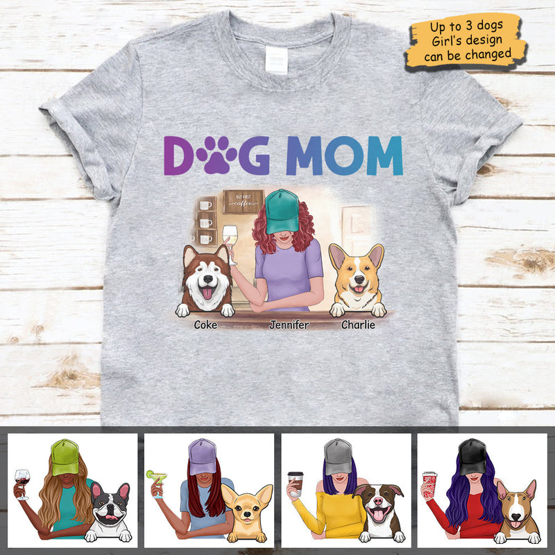 Dog Mom - Gift For Dog Lovers - Personalized Unisex T-Shirt