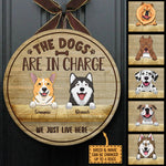 Custom Dog Name Funny Gifts for Dog Lovers - Personalized Wood Sign