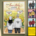Custom Name Love Story Gifts for Couples - Personalized Poster