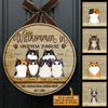 Willkommen In Meinem Zuhause - Lustiges Personalisiertes Katzentürschild, Funny Personalized Cat Door Sign German