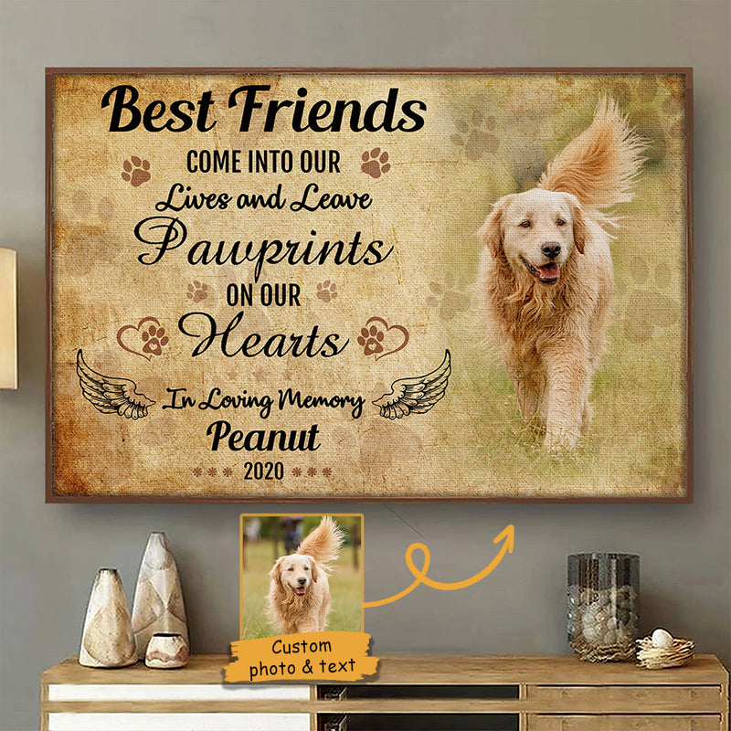 Custom Name Dog Memorial Gifts for Pet Lovers - Personalized Poster