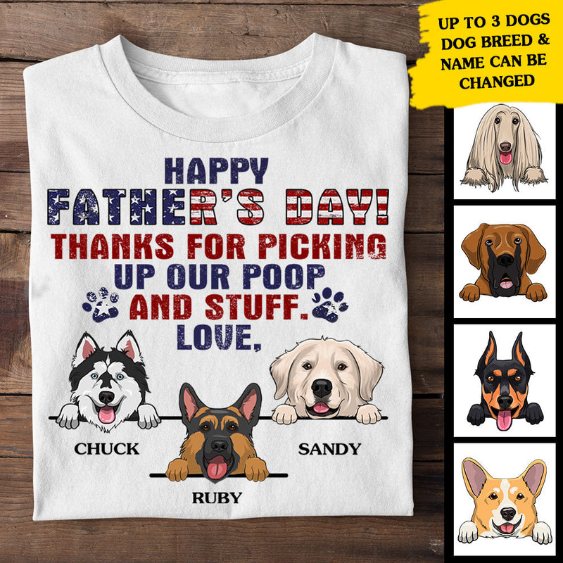 Custom Name Funny Father's Day Gifts for Dog Dads - Personalized Apparel