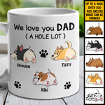 Custom Dog Name Gifts for Dad - Personalized Mug