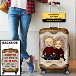 Custom Name Funny Anniversary Gifts for Couples - Personalized Luggage Cover