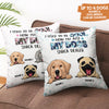 Now I'm Just My Dogs Snack Dealer- Personalized Pillow