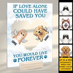Custom Name Angel Dog Memorial Decor - Personalized Acrylic Plaque