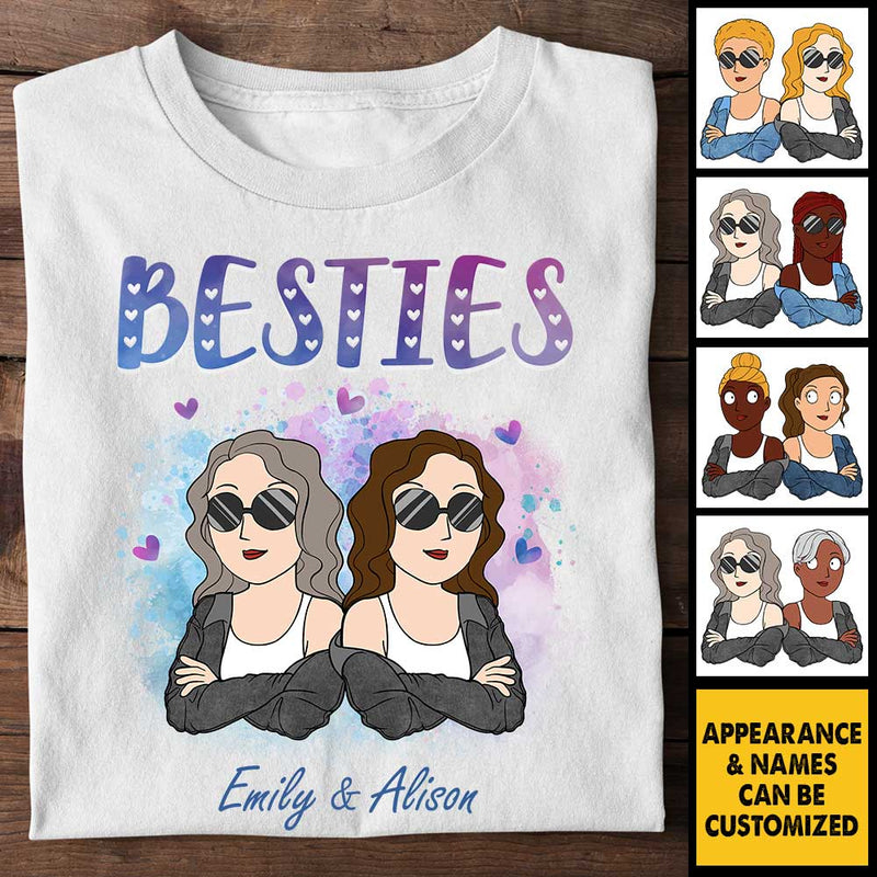 Custom Name Best Friends Gifts for Women - Personalized Apparel