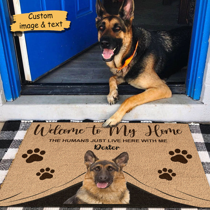 Custom Name Funny Dog Gifts for Pet Lovers - Personalized Doormat