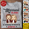 Married And Looking Forward To Forever - Personalized Unisex T-shirt - Gift For Couples, Husband Wife