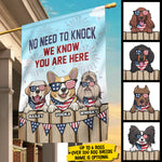 Patriotic Dog Burger Donut Sushi Garden Decor - Decorative Flag