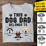 Custom Name Dog Dad Gifts for Dog Lovers - Personalized Apparel