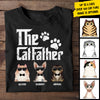 The Cat Father - Gift For Cat Dad, Cat Mom - Personalized Unisex T-Shirt, Hoodie