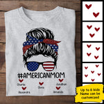 Custom Name Patriotic American Mom Gifts - Personalized Apparel