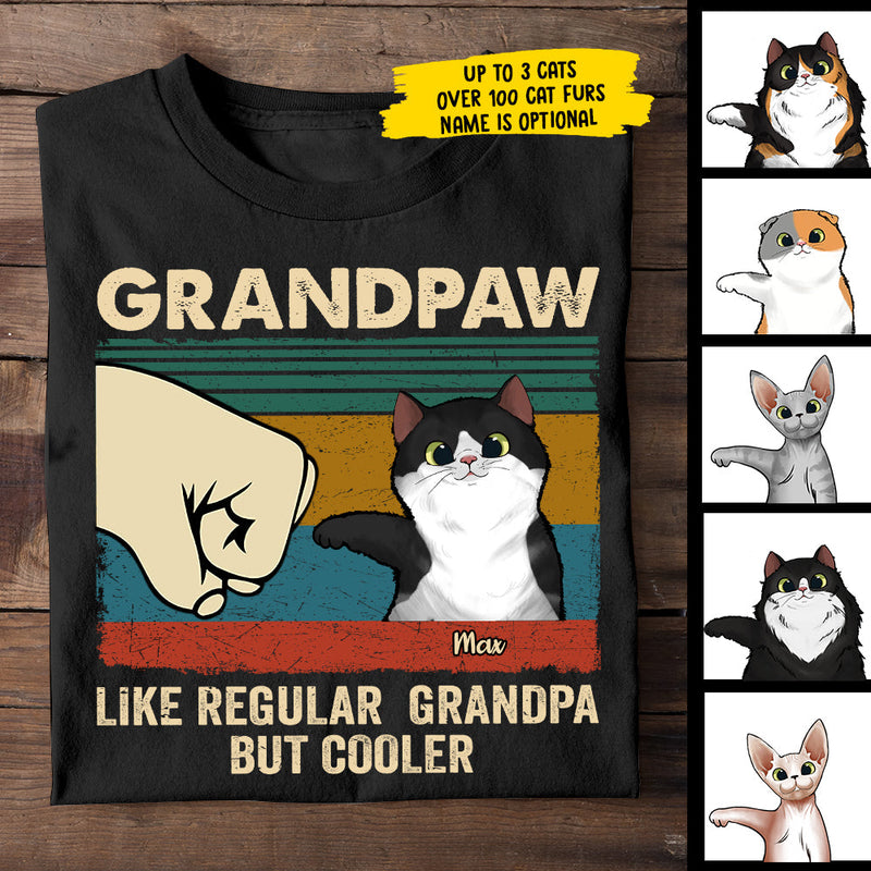 Funny Cat Grandpaw Gifts for Grandpa - Apparel
