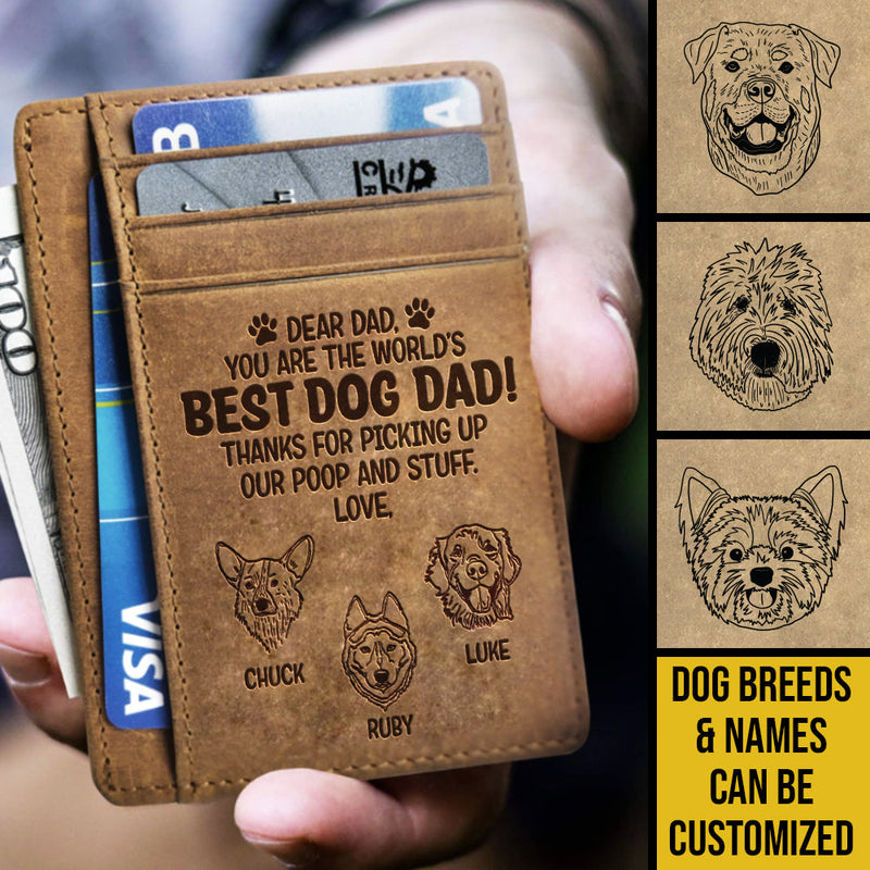 You're The World's Best Dog Dad - Personalized Card Wallet - Gift For Dad, Gift For Father's Day