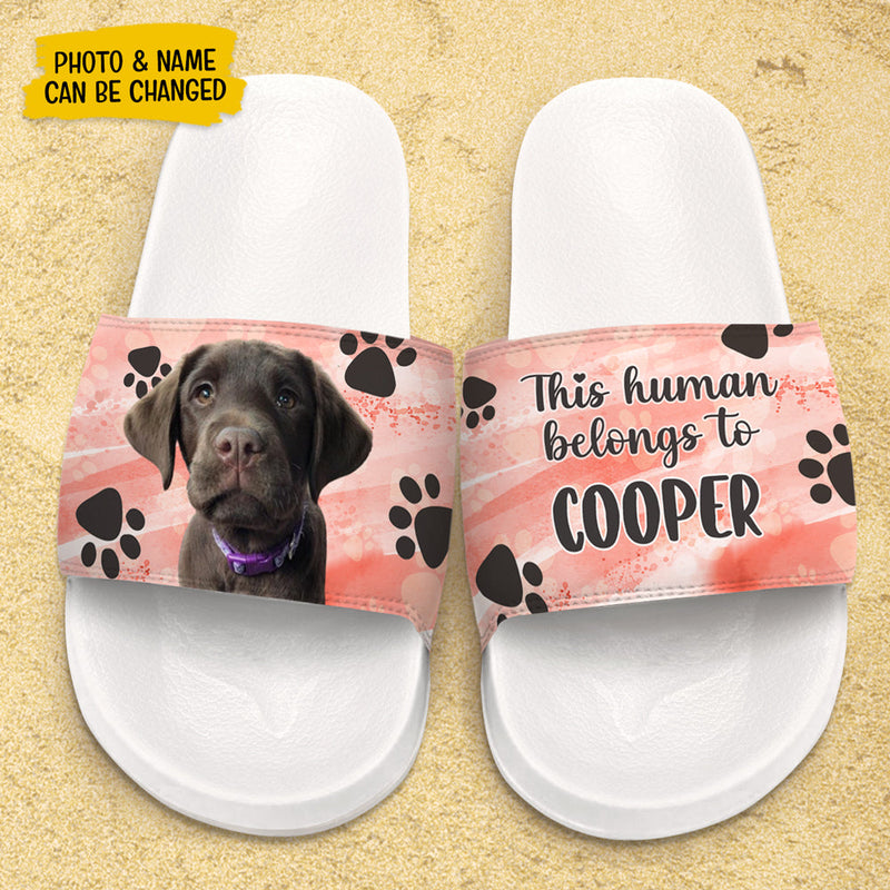 Custom Pet Photo Dog Lover Gifts - Personalized Slide Sandals