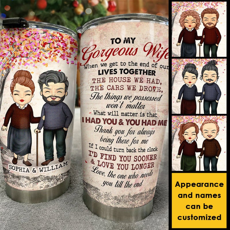 Custom Name Romantic Gifts for Wife - Personalized Tumbler