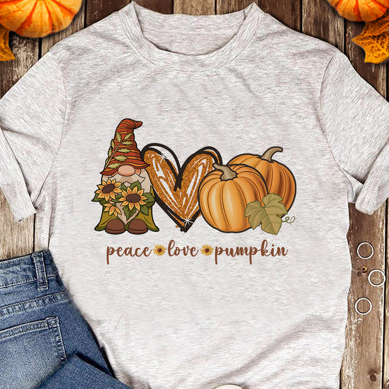 Peace Love Pumpkin Fall Gifts for Women - Apparel