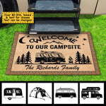 Custom Name Camping Campsite Decor - Personalized Doormat