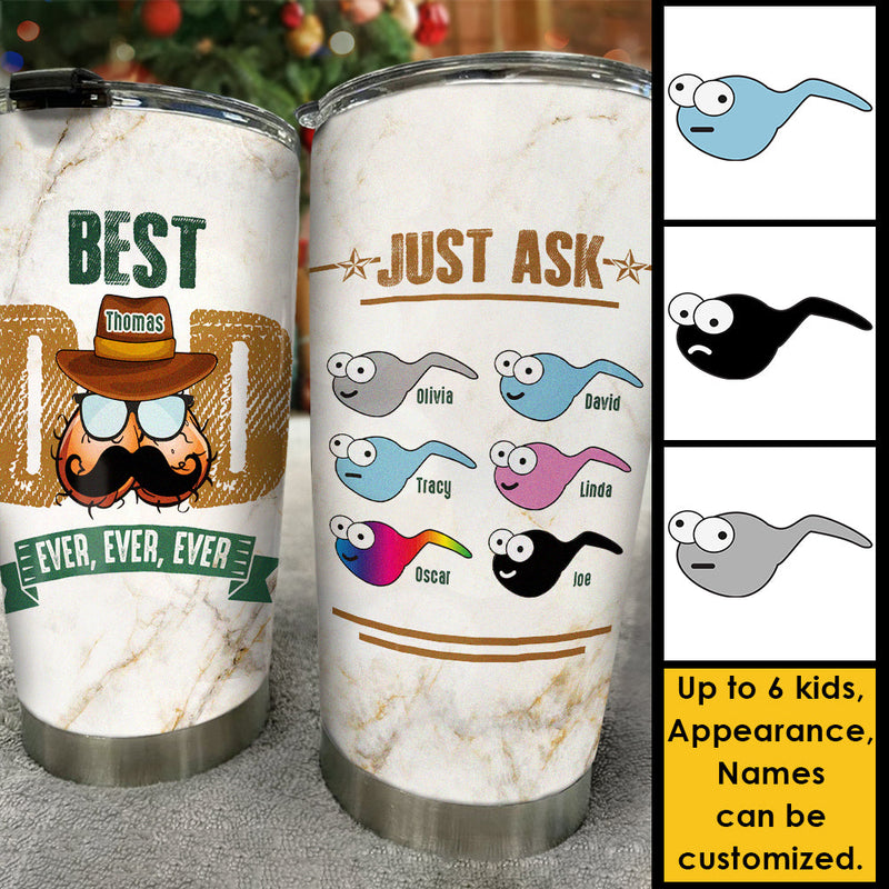 Custom Name Best Dad Gifts for Father - Personalized Tumbler