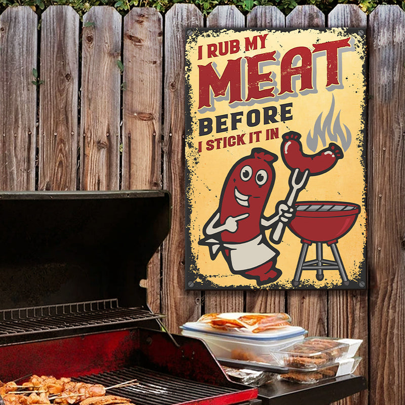 Funny BBQ Grilling Gifts for Grill Lovers - Metal Sign