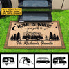 Home Is Where You Park It - Personalized Decorative Mat