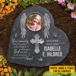Custom Photo Memorial Angel Decor - Personalized Memorial Stone
